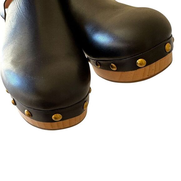 J. Crew Factory Black Heeled Clogs - Picture 10 of 14